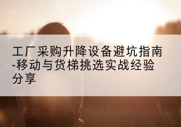 民权移动式升降机怎么选-工厂采购升降设备避坑指南-移动与货梯挑选实战经验分享